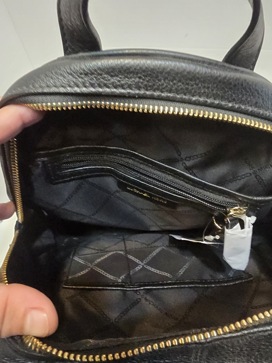 Michael Kors Black Pebbled Leather Backpack main image 7
